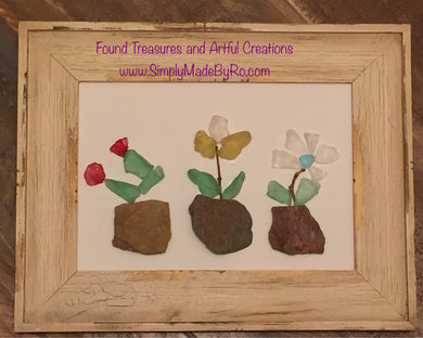 Potted Stained Glass Flowers