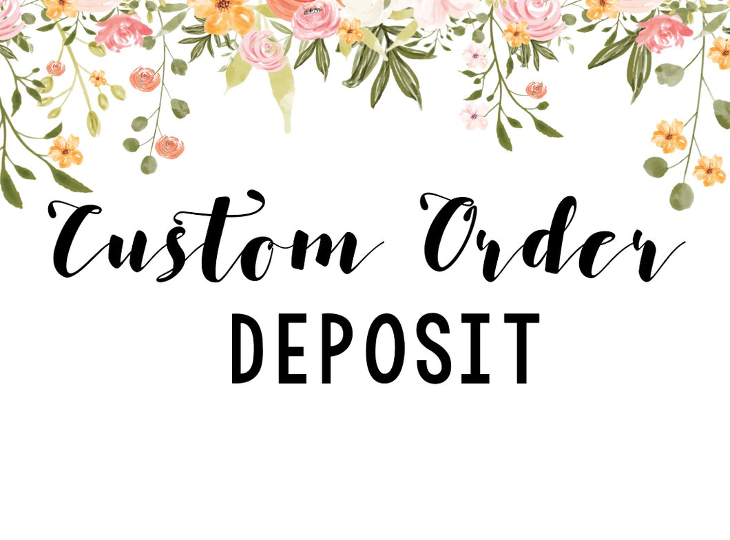 Deposit fee for custom design & layout for custom artwork