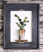 Potted Cactus gray 5x7