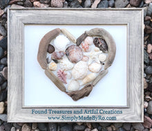 Driftwood Heart with shells