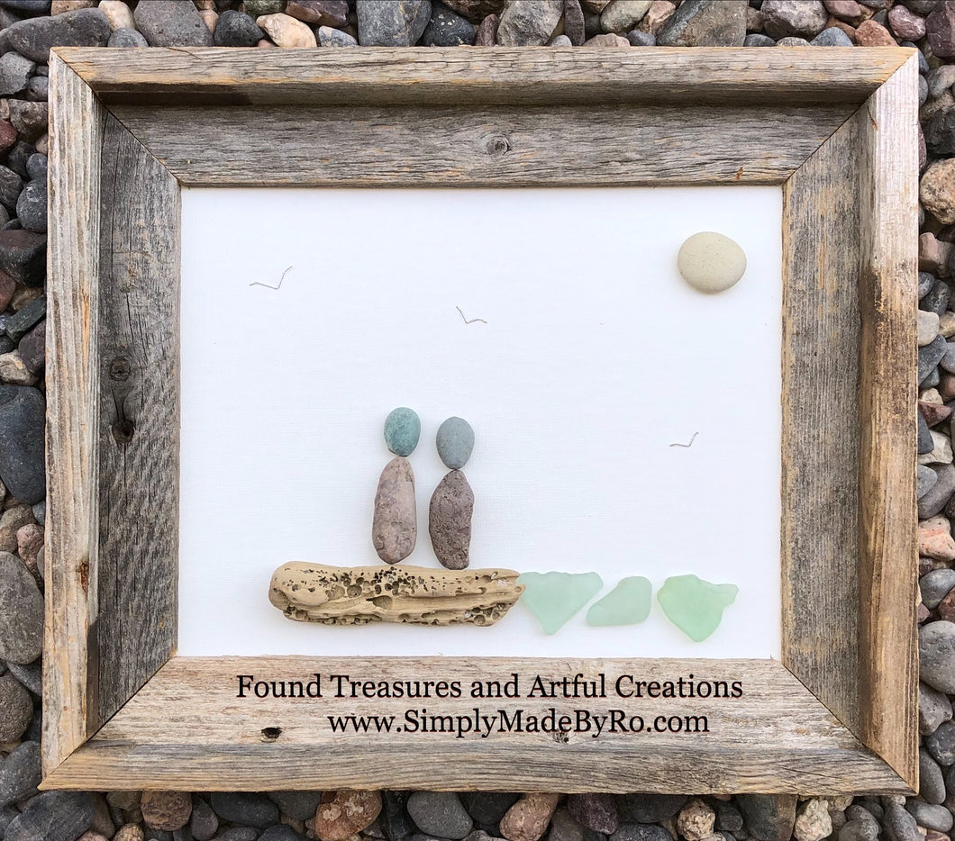 At the Shoreline (rustic frame)