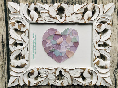 Sea Glass Heart (lavender)